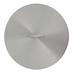 28" Round Stainless Steel Lid Cover (With Handle)