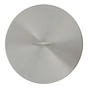 38" Round Stainless Steel Lid Cover (With Handle)
