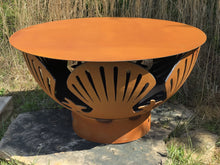 Fire Pit Art steel table top patina finish