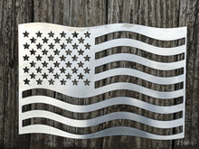 Fire Pit Art hand-cut steel American flag