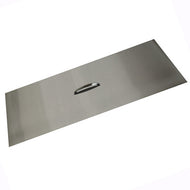 The Outdoor Plus 28" x 16" Stainless Steel Rectangular Fire Pit Lid - The Fire Pit Collection