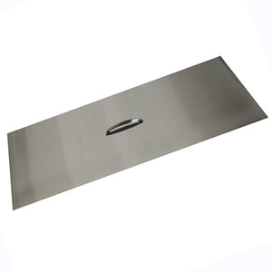 The Outdoor Plus 40" x 10" Stainless Steel Rectangular Fire Pit Lid