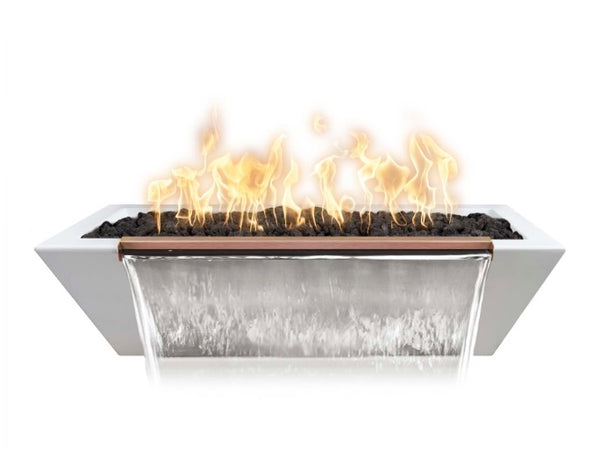 Maya Concrete Fire & Water Bowl Linear