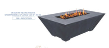 Fire by Design GFRC Oblique Rectangular Fire Table - Product photo