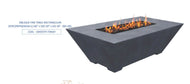 Fire by Design GFRC Oblique Rectangular Fire Table - Product photo