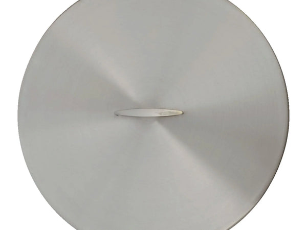 28" Round Stainless Steel Lid Cover (With Handle)