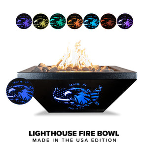 The Outdoor Plus Lighthouse Collection Fire Bowls Powder Coat