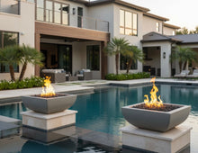 The Outdoor Plus Avalon Concrete Fire Bowl - The Fire Pit Collection