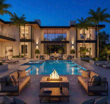 The Outdoor Plus Cabo Square Concrete Fire Pit