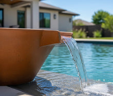 Slick Rock Concrete Cascade Conical Water Bowl
