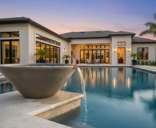 The Outdoor Plus Cazo Concrete Water Bowl - The Fire Pit Collection