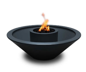 The Outdoor Plus 48" Cazo Concrete Fire & Water Bowl - 360° Spill + Free Cover