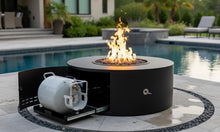 The Outdoor Plus Isla Metal Fire Pit - Low Profile