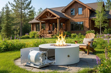 The Outdoor Plus Isla Metal Fire Pit - Low Profile