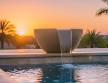 The Outdoor Plus Luna Concrete Water Bowl - The Fire Pit Collection