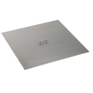 The Outdoor Plus 28" Stainless Steel Square Fire Pit Lid - The Fire Pit Collection