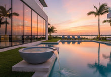 The Outdoor Plus Sedona Concrete Water Bowl - The Fire Pit Collection