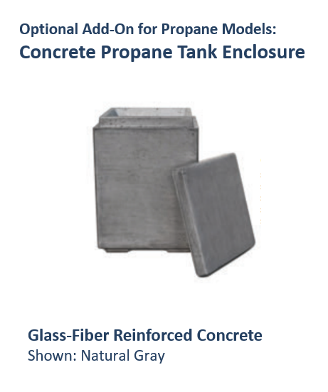 The Outdoor Plus Concrete Propane Tank Enclosure