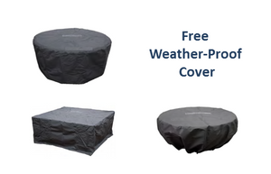 Prism Hardscapes 80" x 38" Tavola 5 Fire Table + Free Cover -