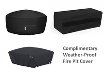 The Outdoor Plus 60" x 60" x 24" Ready-to-Finish Square Gas Fire Table Kit + Free Cover - The Fire Pit Collection