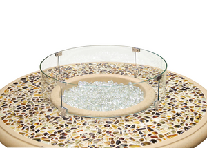 American Fyre Designs Cosmopolitan Round Firetable with Electronic Ignition + Free Cover