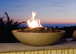American Fyre Designs 40" Marseille Fire Bowl with Electronic Ignition + Free Cover - The Fire Pit Collection