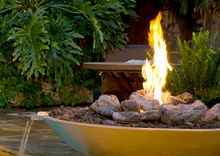 American Fyre Designs 48" Marseille Fire Bowl with Water Spout + Free Cover - The Fire Pit Collection
