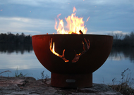 Fire Pit Art Antlers Fire Pit + Free Weather-Proof Fire Pit Cover - The Fire Pit Collection