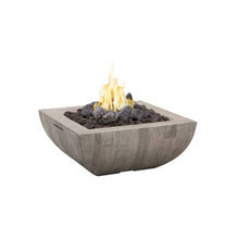 American Fyre Designs Reclaimed Wood Bordeaux Square Fire Bowl