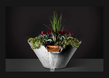 Slick Rock Concrete Cascade Conical Planter and Water Bowl 