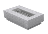 The Outdoor Plus 120" x 36" x 15" Ready-to-Finish Coronado Gas Fire Pit Kit - The Fire Pit Collection