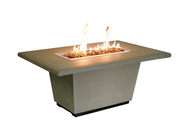 American Fyre Designs Cosmopolitan Rectangle Firetable with Electronic Ignition