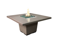 American Fyre Designs Cosmopolitan Square Dining Firetable with Electronic Ignition