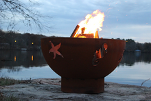 Fire Pit Art Sea Creatures Fire Pit + Free Weather-Proof Fire Pit Cover - The Fire Pit Collection
