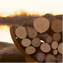 Fire Pit Art Crescent Log Rack - The Fire Pit Collection