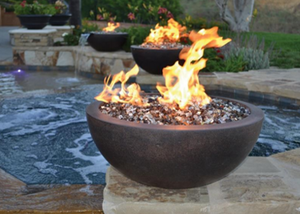 Legacy Round Fire Bowl / Electronic Ignition + Free Cover
