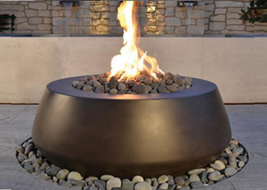 Round Belize Fire Pit / Electronic Ignition + Free Cover