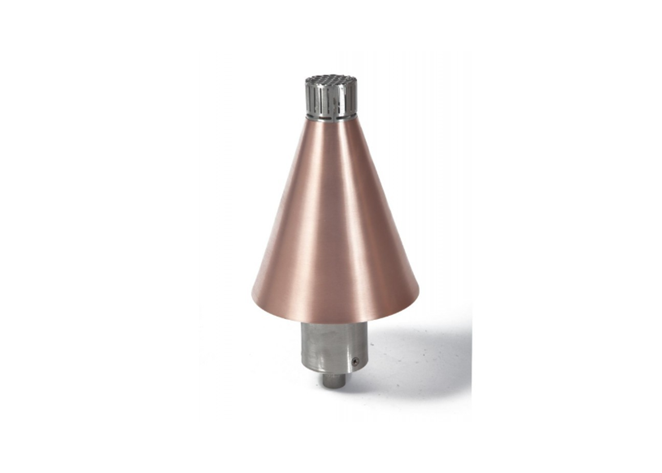 Fire by Design Copper Cone Automated Gas Tiki Torch + Free Cover - The Fire Pit Collection