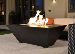 Fire by Design Geo Rectangle Fire Table + Free Cover - The Fire Pit Collection