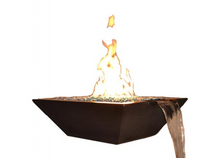 Fire by Design Geo Square Fire & Water Bowl / Electronic Ignition
