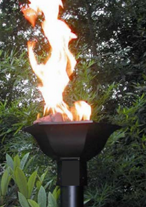 Fire by Design Gulf Automated Gas Tiki Torch + Free Cover - The Fire Pit Collection