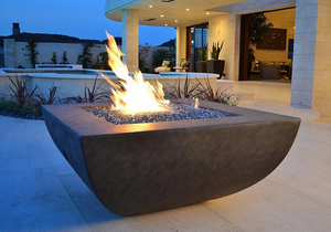 Fire by Design Legacy Square Fire Table + Free Cover - The Fire Pit Collection