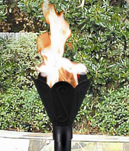 Fire by Design Tulip Automated Gas Tiki Torch + Free Cover - The Fire Pit Collection