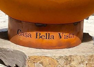 Fire Pit Art Cutout Text Base Personalization Add-on - The Fire Pit Collection
