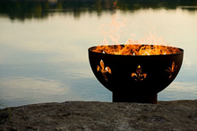 Fire Pit Art Fleur de Lis Fire Pit + Free Weather-Proof Fire Pit Cover - The Fire Pit Collection