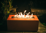 Fire Pit Art Linear Fire Table + Free Weather-Proof Fire Pit Cover - The Fire Pit Collection