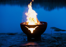 Fire Pit Art Long Horn Fire Pit + Free Weather-Proof Fire Pit Cover - The Fire Pit Collection