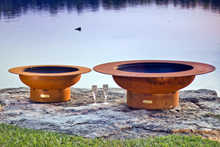 Fire Pit Art Magnum with Lid Fire Pit + Free Weather-Proof Fire Pit Cover - The Fire Pit Collection