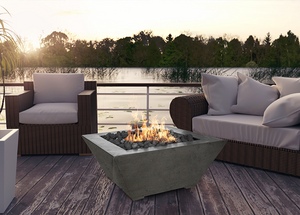 Prism Hardscapes Lombard Fire Table + Free Cover - The Fire Pit Collection
