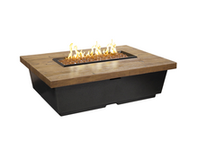 American Fyre Designs Reclaimed Wood Contempo Rectangle Firetable with Electronic Ignition 